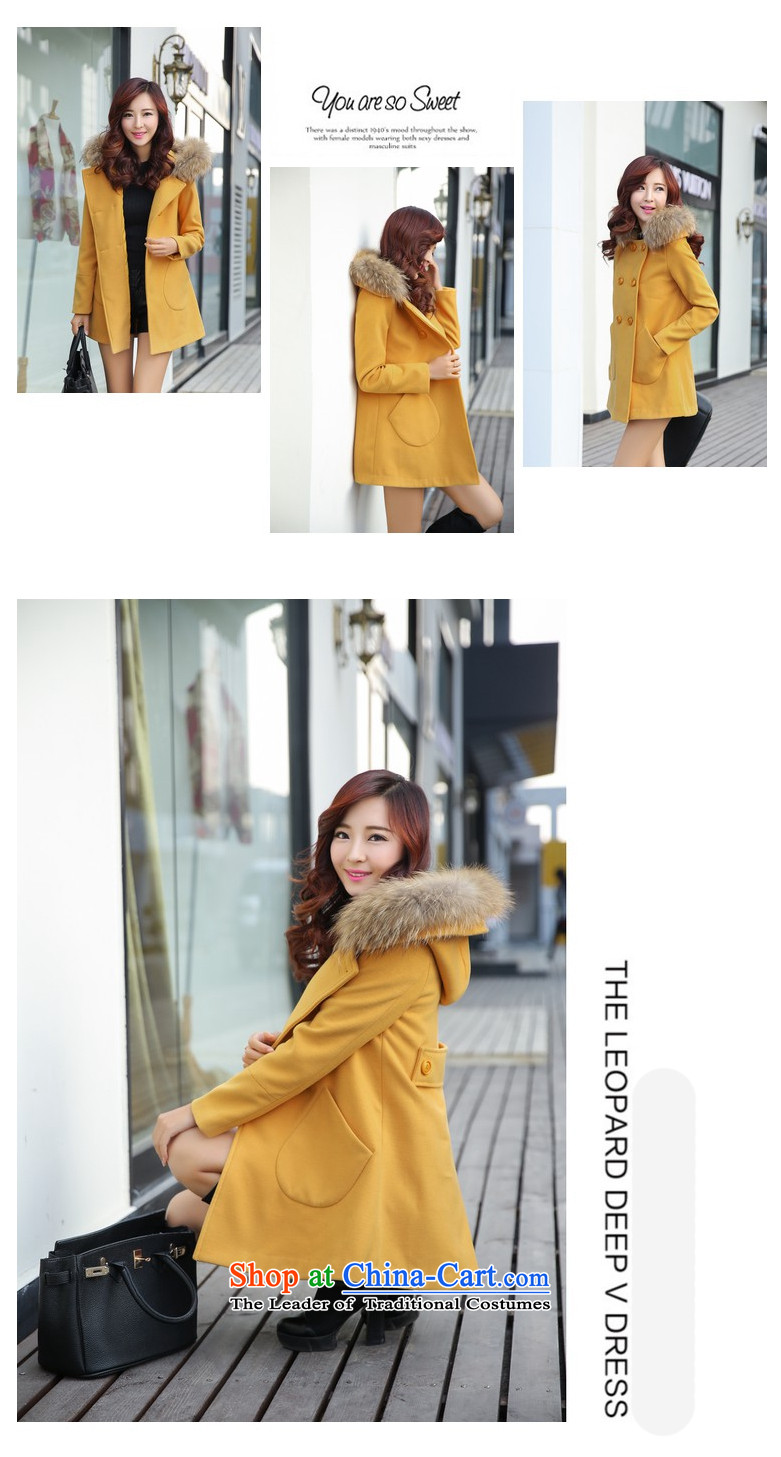 Yun Feng 2015 autumn and winter coats Korean? New Stylish coat female Gross Gross? For long hair? jacket girls 