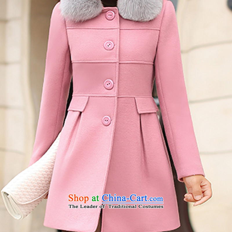 Radius-soo gross girls coat? Long 2015 autumn and winter female Korean version of the new leader of the Sau San jacket is gross coats received 8,433 female red XL, RADIUS-soo , , , shopping on the Internet