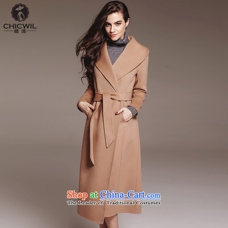 Orange CD 2015 Autumn new products double-side cashmere overcoat, long wool coat? a wool coat windbreaker female card itsXL