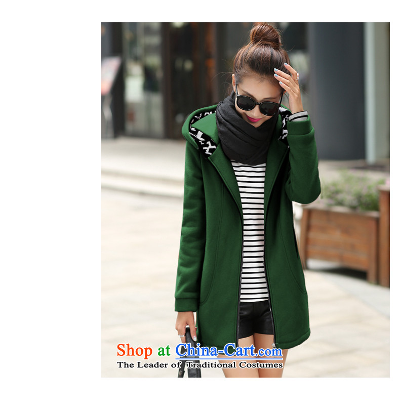Cocoa Street Code women fall to intensify the jacket with sweater thick, Hin thin, T-shirt, long-MM thick, dark green XXXXL picture, prices, brand platters! The elections are supplied in the national character of distribution, so action, buy now enjoy more preferential! As soon as possible.