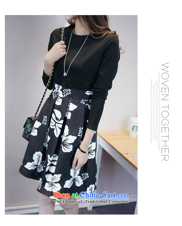 In the new Baiqiu, 2015 MM to increase thick solid long-sleeved blouses and larger than 200 catties video thin black skirt around 922.747 180-195 1230 5XL picture, prices, brand platters! The elections are supplied in the national character of distribution, so action, buy now enjoy more preferential! As soon as possible.