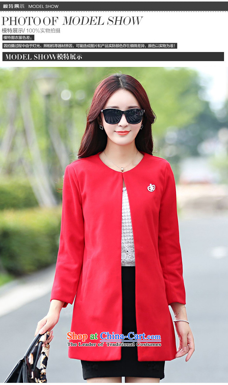 In accordance with the Korean version of solid color check a wool coat 2015 autumn and winter new temperament Sau San small incense wind jacket girl in gross? long black XXXXL picture, prices, brand platters! The elections are supplied in the national character of distribution, so action, buy now enjoy more preferential! As soon as possible.