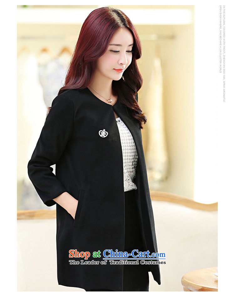 In accordance with the Korean version of solid color check a wool coat 2015 autumn and winter new temperament Sau San small incense wind jacket girl in gross? long black XXXXL picture, prices, brand platters! The elections are supplied in the national character of distribution, so action, buy now enjoy more preferential! As soon as possible.