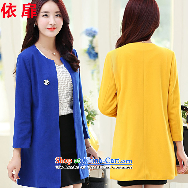 In accordance with the Korean version of solid color check a wool coat 2015 autumn and winter new temperament Sau San small incense wind jacket girl in gross? long black XXXXL, according to check , , , shopping on the Internet