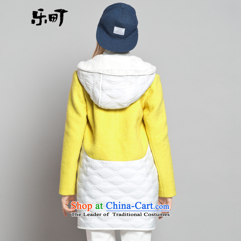 Lok-machi 2015 Autumn new gross jacket in long?)? terminals cotton coat services and baseball winter clothes S/155, yellow Lok-machi , , , shopping on the Internet