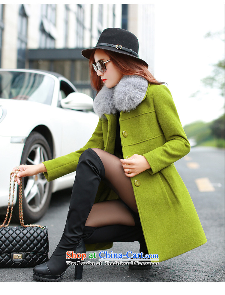 Tosini 2015 autumn and winter new Korean version for Sau San over the medium to longer term Gross Gross Jacket coat? female 1,036 mine-green M picture, prices, brand platters! The elections are supplied in the national character of distribution, so action, buy now enjoy more preferential! As soon as possible.