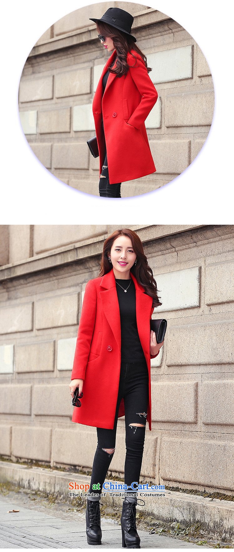Ho ho 2015 autumn and winter new Korean female coats of Sau San Mao? in the medium to long term, in gross? jacket female RED M picture, prices, brand platters! The elections are supplied in the national character of distribution, so action, buy now enjoy more preferential! As soon as possible.