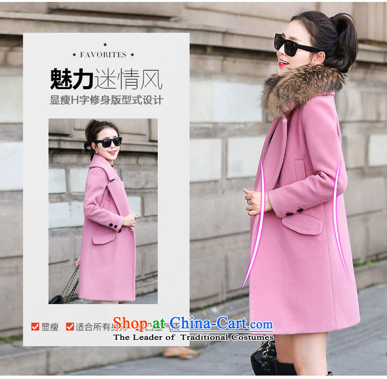 Good El docking 2015 autumn and winter new Korean gross overcoats? 