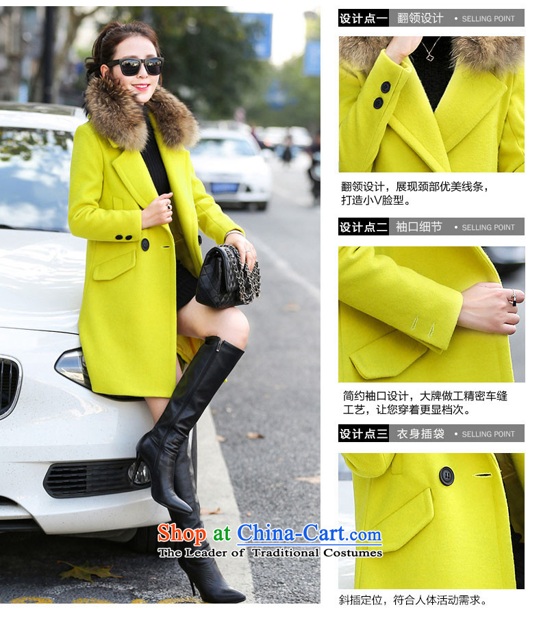 Good El docking 2015 autumn and winter new Korean gross overcoats? 