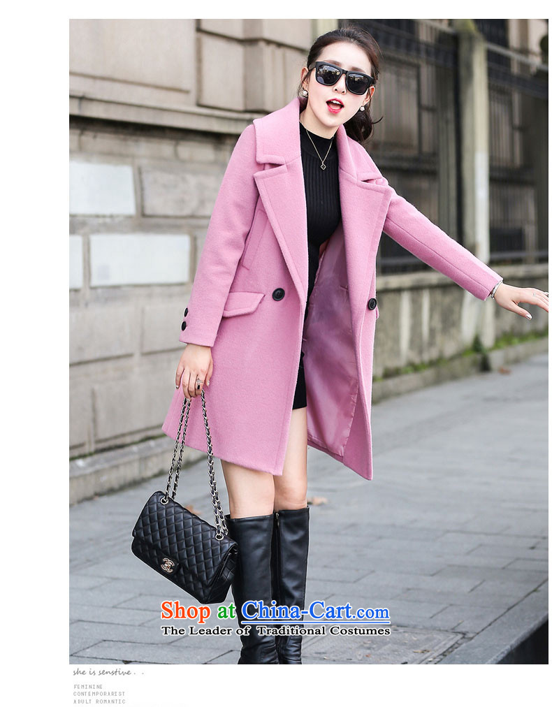 Good El docking 2015 autumn and winter new Korean gross overcoats? 