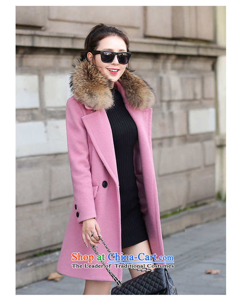 Good El docking 2015 autumn and winter new Korean gross overcoats? 
