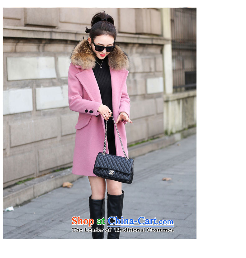 Good El docking 2015 autumn and winter new Korean gross overcoats? 