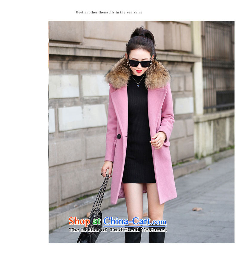 Good El docking 2015 autumn and winter new Korean gross overcoats? 