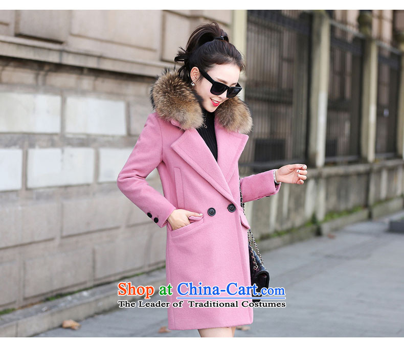 Good El docking 2015 autumn and winter new Korean gross overcoats? 