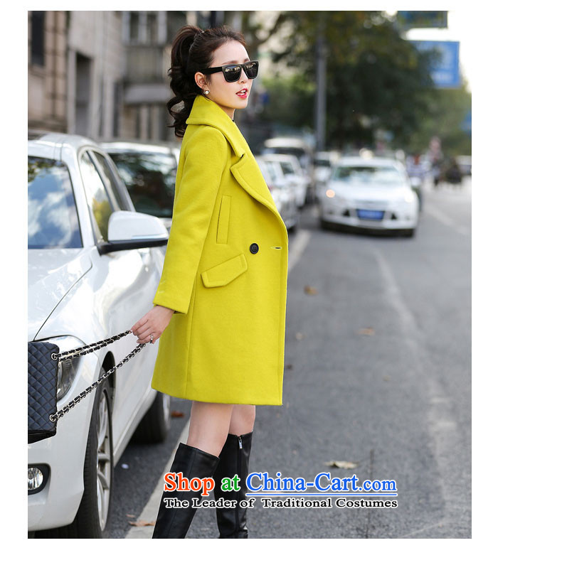 Good El docking 2015 autumn and winter new Korean gross overcoats? 