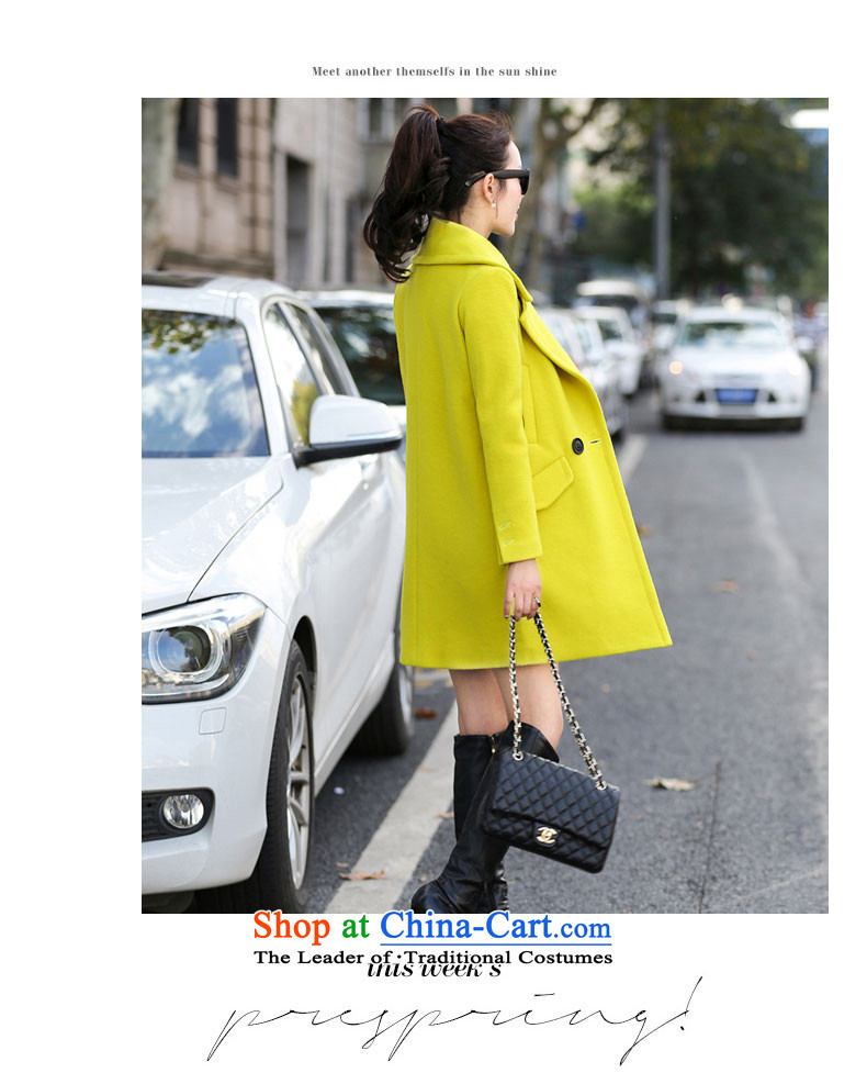 Good El docking 2015 autumn and winter new Korean gross overcoats? 