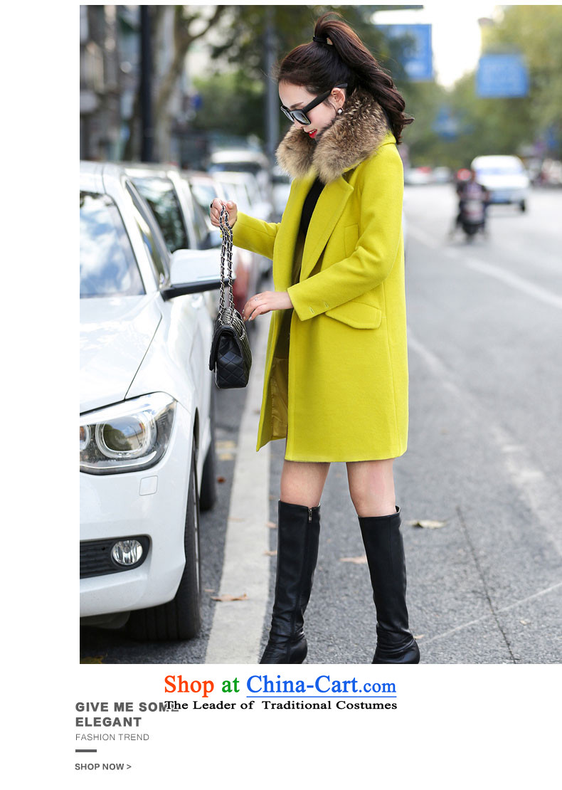 Good El docking 2015 autumn and winter new Korean gross overcoats? 