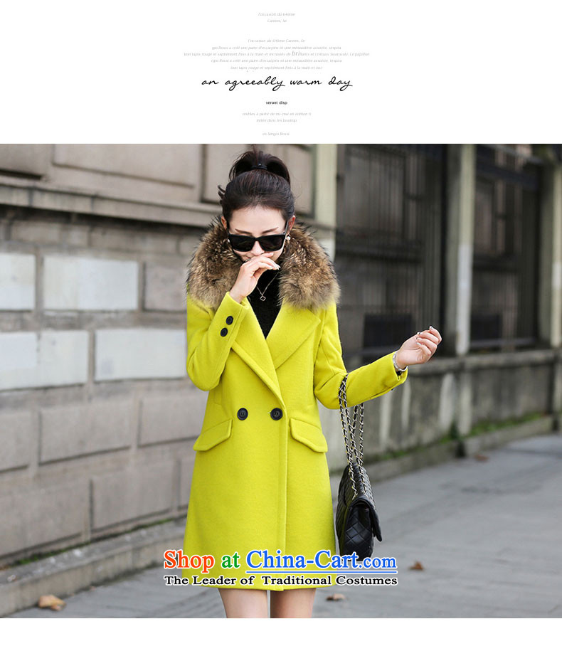 Good El docking 2015 autumn and winter new Korean gross overcoats? 