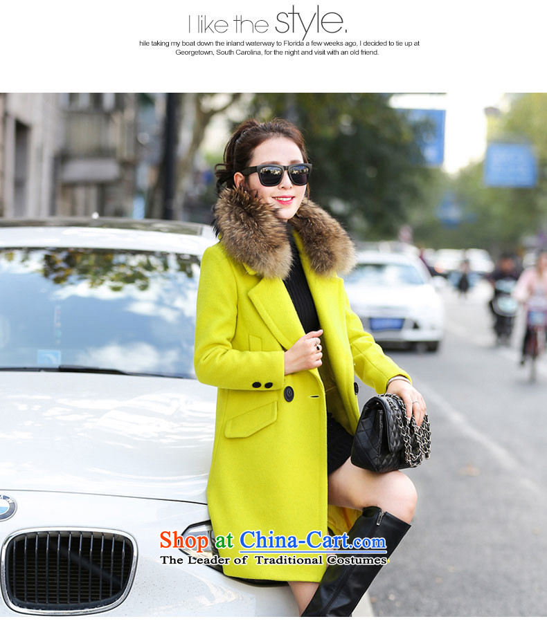 Good El docking 2015 autumn and winter new Korean gross overcoats? 