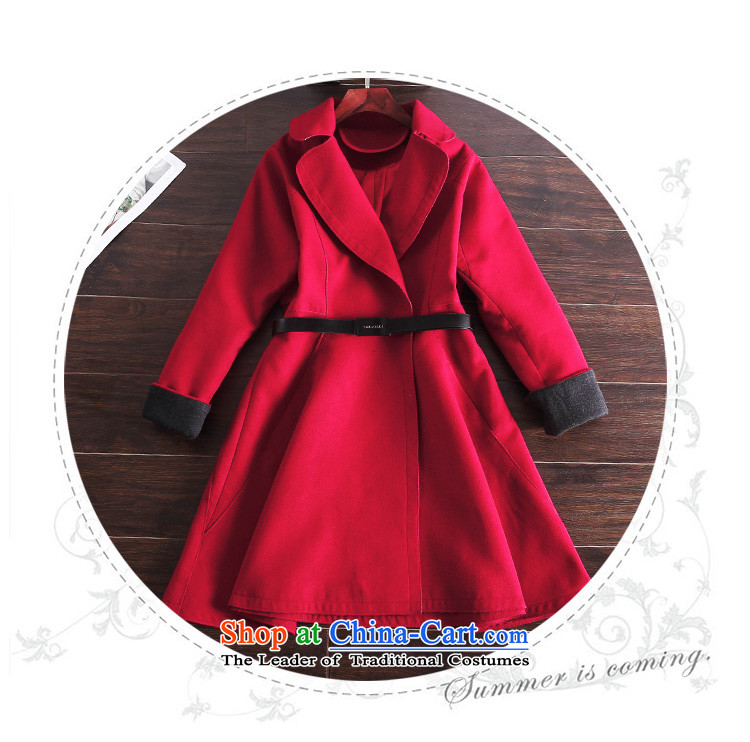 Good docking gross? coats of female COAT 2015 autumn and winter new Korean version in the Sau San long wool a wool coat 609 wine red M picture, prices, brand platters! The elections are supplied in the national character of distribution, so action, buy now enjoy more preferential! As soon as possible.