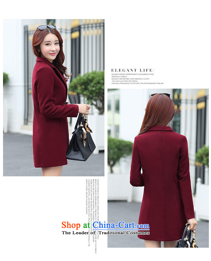 Welcomes, Julia 2015 new coats female Korea gross? edition suits Sau San wild pure color, double-jacket coat female 803? wine red M picture, prices, brand platters! The elections are supplied in the national character of distribution, so action, buy now enjoy more preferential! As soon as possible.