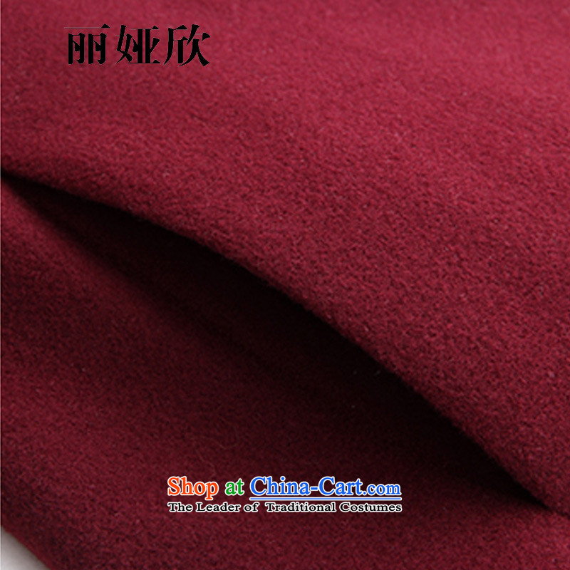 Welcomes, Julia 2015 new coats female Korea gross? edition suits Sau San wild pure color, double-jacket coat female 803? wine red M, Julia Yan Shopping on the Internet has been pressed.