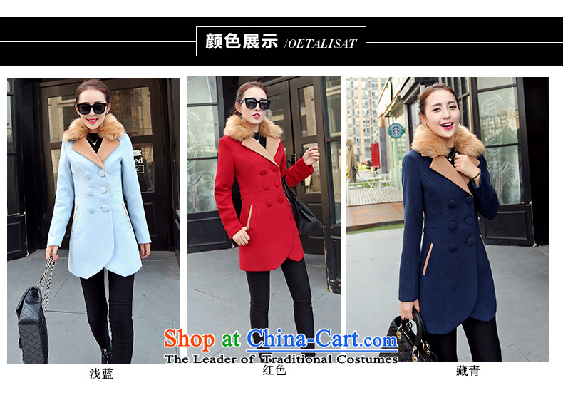 , Julia welcomes the 2015 autumn and winter female Korean female coats gross? Simple casual Wild hair for long long-sleeved jacket is pure color coat 9523 female navy M picture, prices, brand platters! The elections are supplied in the national character of distribution, so action, buy now enjoy more preferential! As soon as possible.