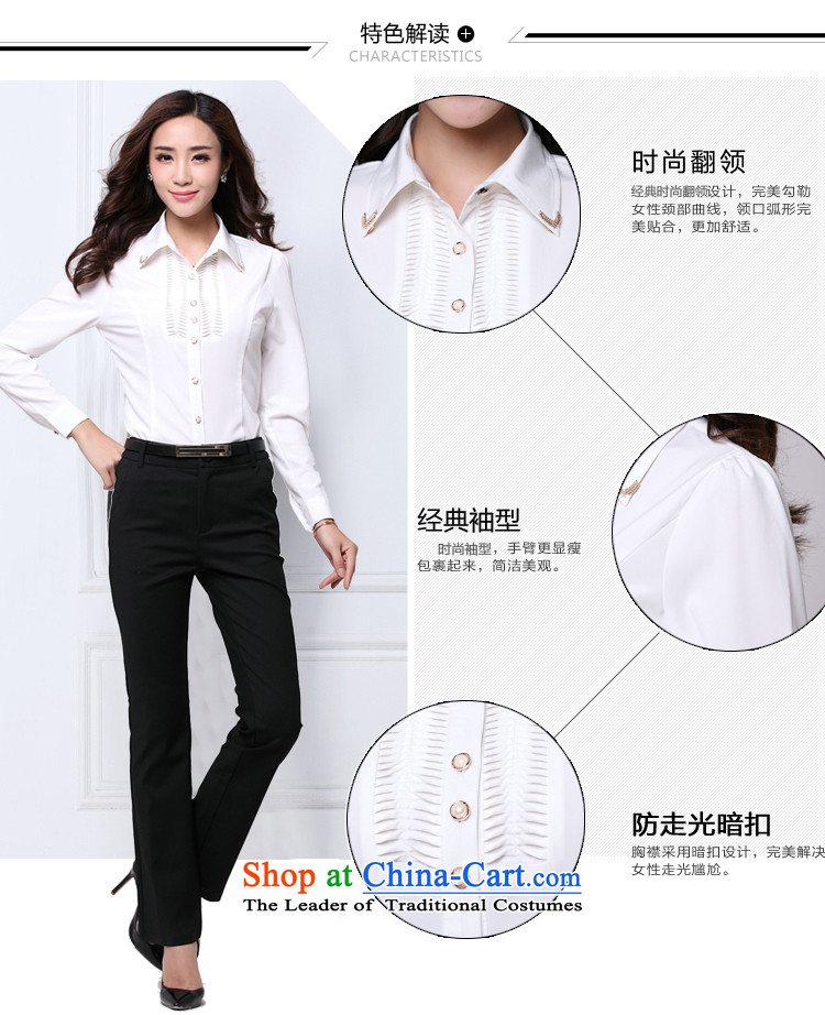 To increase the number of 200 catties of Ladies Blouses Long-sleeve thick Sister White vocational OL video thin white-collar 5XL white shirt picture, prices, brand platters! The elections are supplied in the national character of distribution, so action, buy now enjoy more preferential! As soon as possible.
