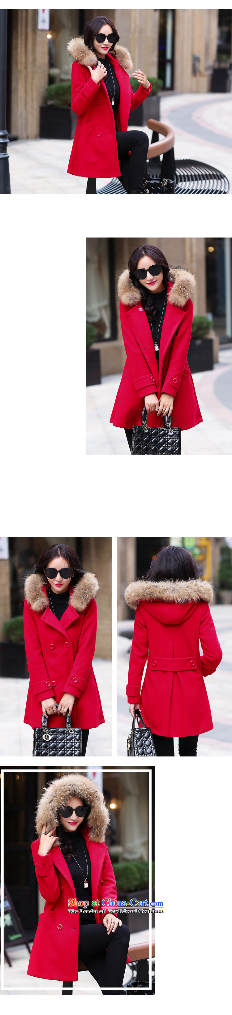 Charlene Choi 2015 Winter Fruit coats, wool? long hair collar cap Sau San woolen coat L8105 Fluorescent Green XL Photo, prices, brand platters! The elections are supplied in the national character of distribution, so action, buy now enjoy more preferential! As soon as possible.