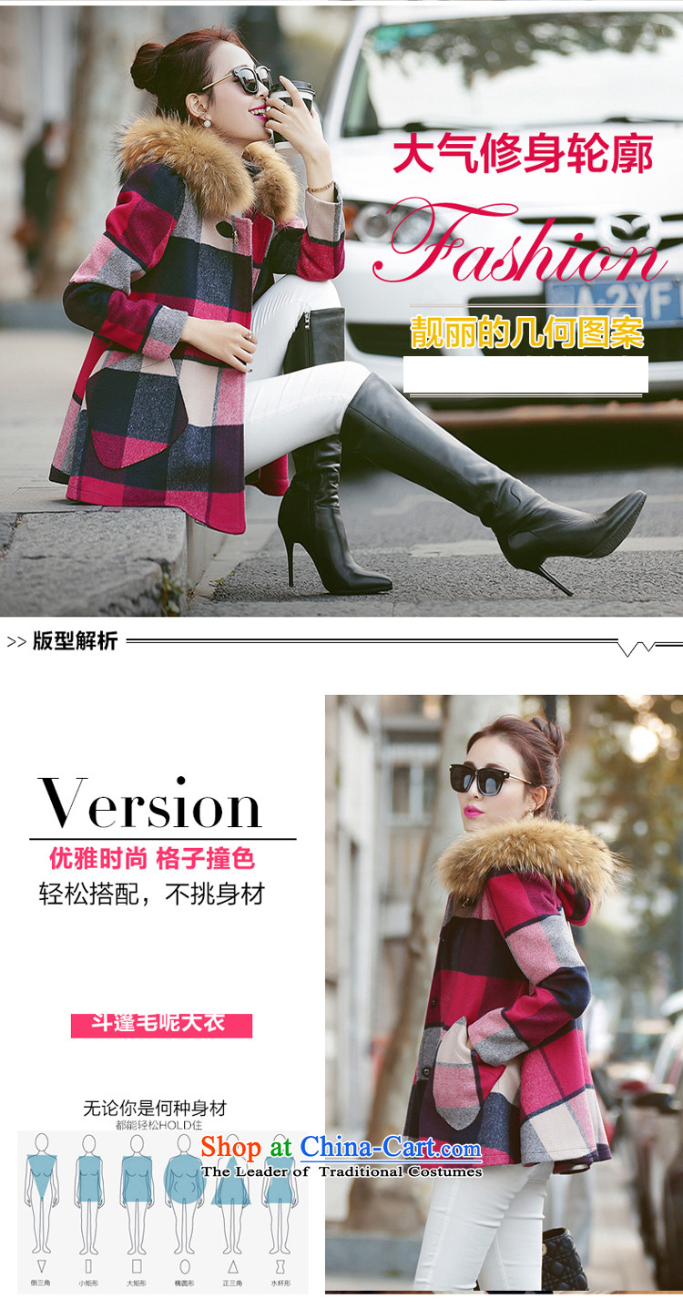 Vera wind 2015 Autumn New) Korean cloak knots gross coats stylish girl? graphics thin cap long-sleeved commuter wild woolen coat female JACKET, M pictures Red Winter, prices, brand platters! The elections are supplied in the national character of distribution, so action, buy now enjoy more preferential! As soon as possible.