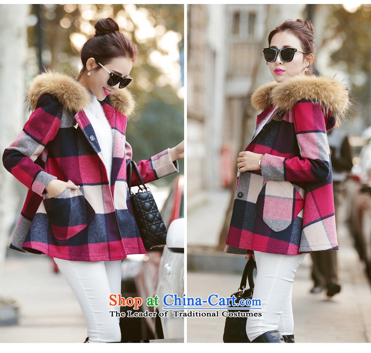 Vera wind 2015 Autumn New) Korean cloak knots gross coats stylish girl? graphics thin cap long-sleeved commuter wild woolen coat female JACKET, M pictures Red Winter, prices, brand platters! The elections are supplied in the national character of distribution, so action, buy now enjoy more preferential! As soon as possible.