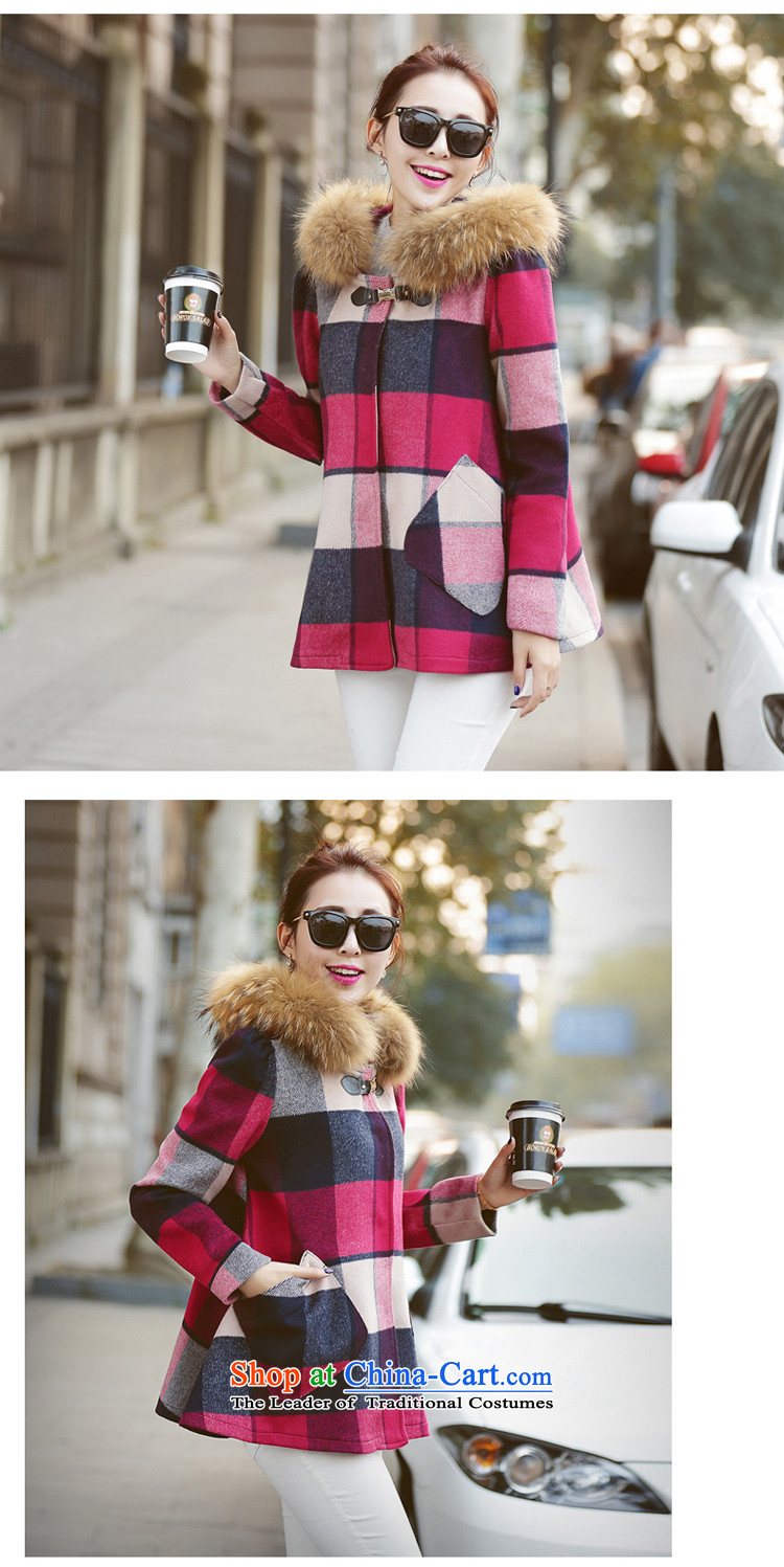 Vera wind 2015 Autumn New) Korean cloak knots gross coats stylish girl? graphics thin cap long-sleeved commuter wild woolen coat female JACKET, M pictures Red Winter, prices, brand platters! The elections are supplied in the national character of distribution, so action, buy now enjoy more preferential! As soon as possible.