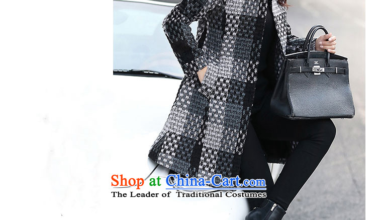 The rose to the 2015 autumn and winter new Korean female coats of Sau San Mao? stylish lapel thin graphics long-sleeved commuter wild blue jacket, L photo, prices, brand platters! The elections are supplied in the national character of distribution, so action, buy now enjoy more preferential! As soon as possible.