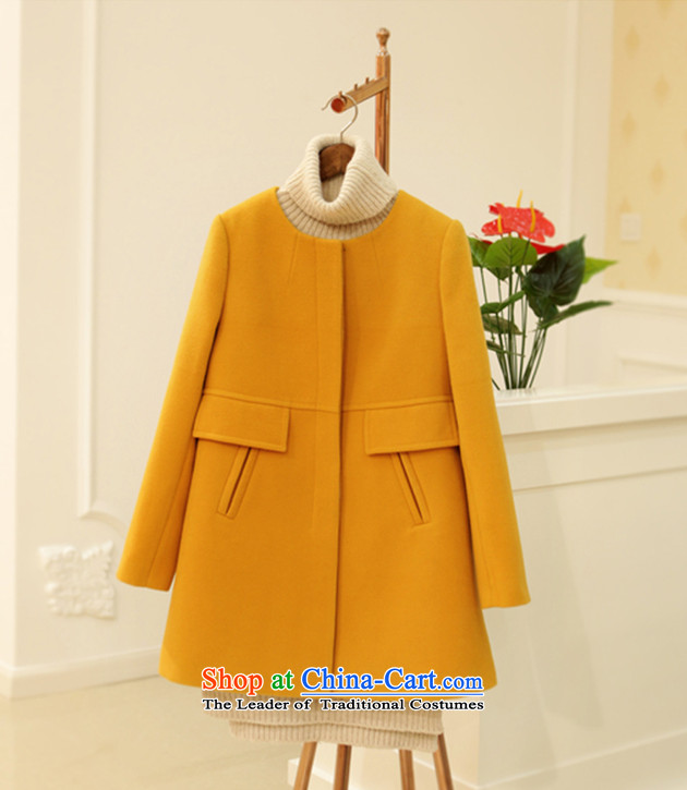 The Scarlet Letter, larger female thick sister wild COAT 2015 autumn and winter to increase women's code in sister thick long thin hair? jacket graphics 071 5XL turmeric yellow 190-225 recommended weight catty picture, prices, brand platters! The elections are supplied in the national character of distribution, so action, buy now enjoy more preferential! As soon as possible.