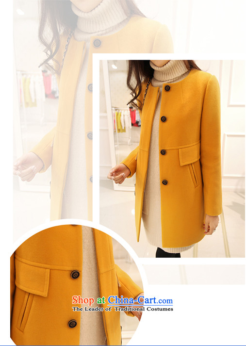 The Scarlet Letter, larger female thick sister wild COAT 2015 autumn and winter to increase women's code in sister thick long thin hair? jacket graphics 071 5XL turmeric yellow 190-225 recommended weight catty picture, prices, brand platters! The elections are supplied in the national character of distribution, so action, buy now enjoy more preferential! As soon as possible.