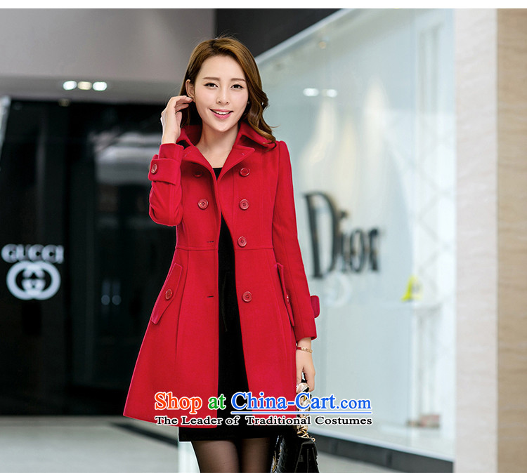 Shirley Europe 2015 Fall/Winter Collections new stylish Sau San cloak? In gross jacket long Korean female coats gross? orange L picture, prices, brand platters! The elections are supplied in the national character of distribution, so action, buy now enjoy more preferential! As soon as possible.