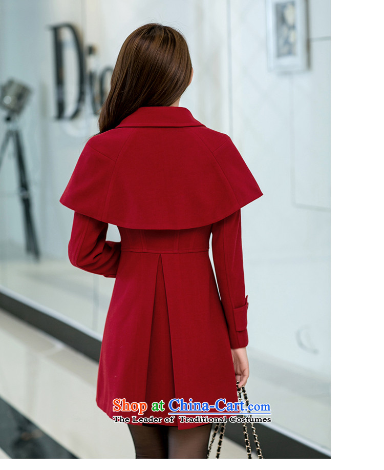 Shirley Europe 2015 Fall/Winter Collections new stylish Sau San cloak? In gross jacket long Korean female coats gross? orange L picture, prices, brand platters! The elections are supplied in the national character of distribution, so action, buy now enjoy more preferential! As soon as possible.