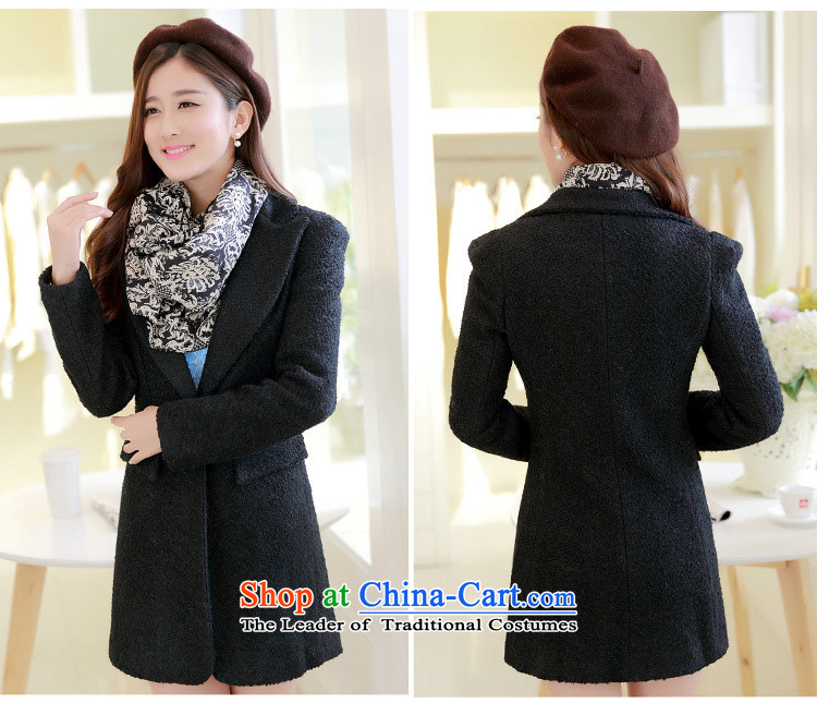 Korea 2015 Stanley New autumn and winter coats? female gross Sau San a grain of detained a wool coat suit in long hair? female white M coat picture, prices, brand platters! The elections are supplied in the national character of distribution, so action, buy now enjoy more preferential! As soon as possible.