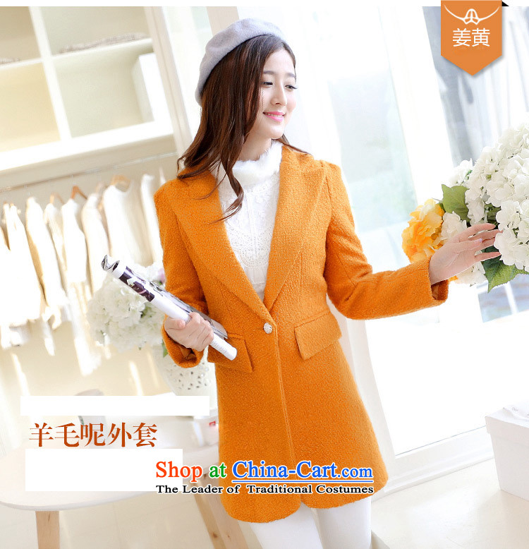 Korea 2015 Stanley New autumn and winter coats? female gross Sau San a grain of detained a wool coat suit in long hair? female white M coat picture, prices, brand platters! The elections are supplied in the national character of distribution, so action, buy now enjoy more preferential! As soon as possible.