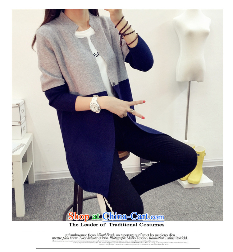 Large 2015 Zz&ff women in sister long thick cardigan knitwear autumn and winter new to increase women's code thick mm + gray jacket sweater navy blue XXL( recommendations 135-170 catty) Picture, prices, brand platters! The elections are supplied in the national character of distribution, so action, buy now enjoy more preferential! As soon as possible.