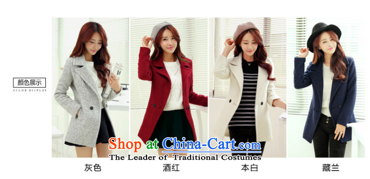 The wounds of Sau San Gross Kai? Long girls COAT 2015 autumn and winter new thick Korean edition suits washable wool a wool coat toward the light gray M picture, prices, brand platters! The elections are supplied in the national character of distribution, so action, buy now enjoy more preferential! As soon as possible.