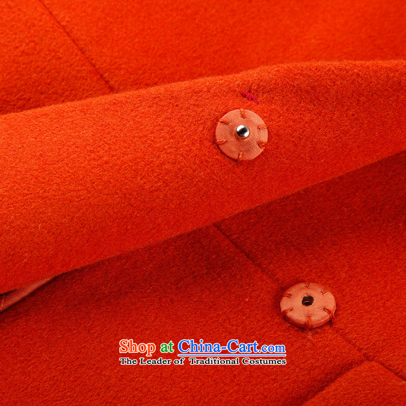 Labortex card brands? 2015 autumn and winter coats new commuter OL van wool overcoats female orange? S Labortex Card (marc rebecca) , , , shopping on the Internet
