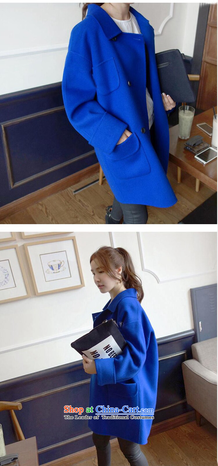 Dido Jacket coat? female gross Korean version of pure color large female thick coat female Blue M picture, prices, brand platters! The elections are supplied in the national character of distribution, so action, buy now enjoy more preferential! As soon as possible.