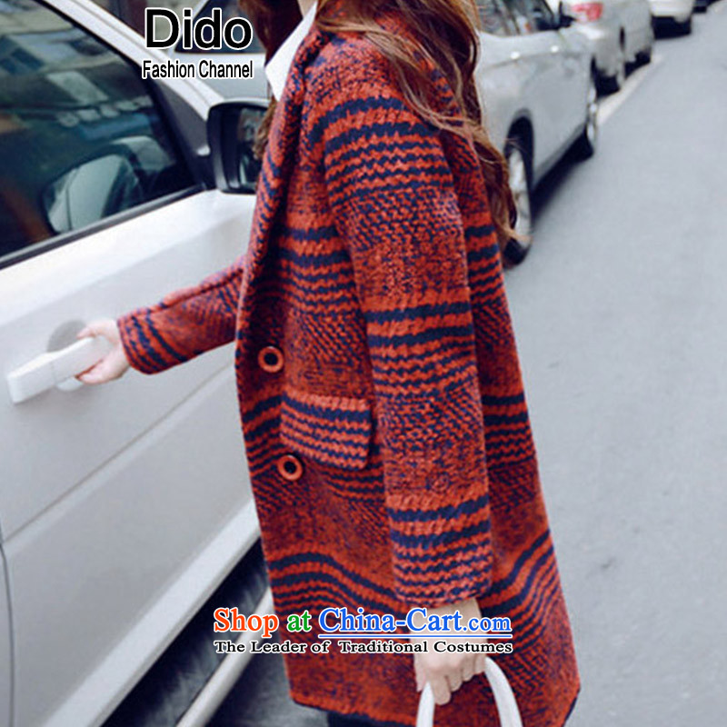 Dido Jacket coat? female gross Korean version of large thick female tartan coats female red s L,dido channel,,, fashion shopping on the Internet