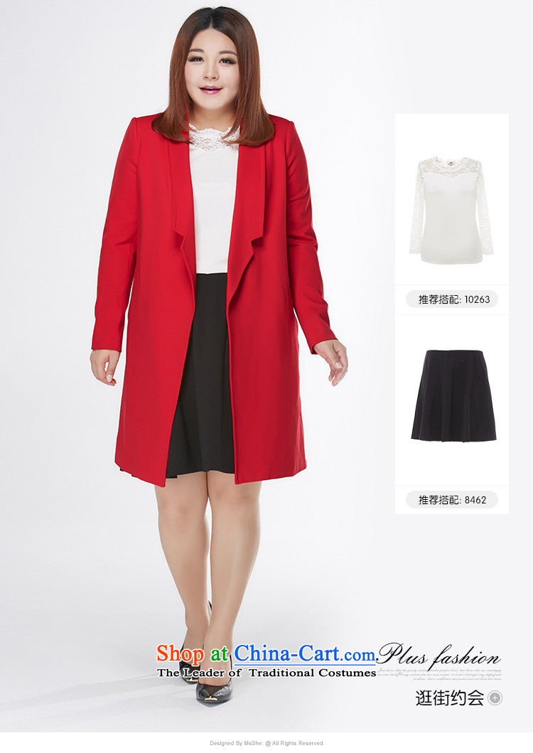 Msshe extra women 2015 new autumn and winter thick MM Stylish coat jacket in Korean long to the level of 10335 Red 4XL Photo, prices, brand platters! The elections are supplied in the national character of distribution, so action, buy now enjoy more preferential! As soon as possible.
