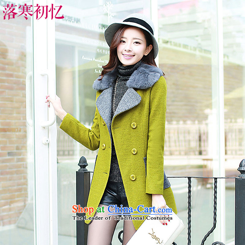 Recalling the Early Cold Fall 2015 autumn and winter coats new wool? female thick cotton folder gross Neck Jacket XL CY15115 Cherry Red , L, Lok cold early recalled that shopping on the Internet has been pressed.