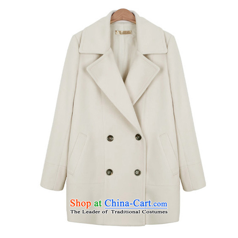 Gross coats women XZOO2015? Korean jacket double row is long wool a winter clothing new m White s,xzoo,,, shopping on the Internet