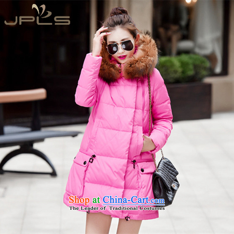 To intensify the code 200 catties down long campaign in sub-trendy new gross thick MM thick warm winter wind Korean relaxd cap white duck down jacket black 5XL recommendations 195-210 catty ,JPLS,,, shopping on the Internet