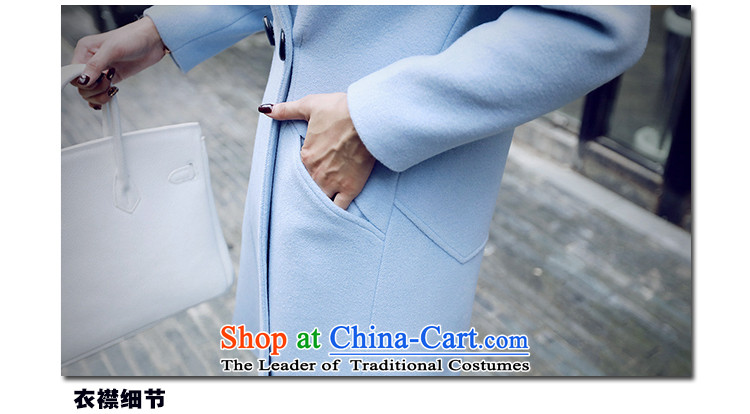 Ms Maria Catarina 2015 Fall/Winter Collections new Korean fashion, Sau San long hair? coats female lapel gross? Women's jacket Gray L picture, prices, brand platters! The elections are supplied in the national character of distribution, so action, buy now enjoy more preferential! As soon as possible.