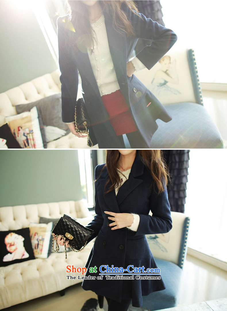 Gross coats women XZOO2015? winter new petticoats female Korean version of the long hair? jacket female navy L picture, prices, brand platters! The elections are supplied in the national character of distribution, so action, buy now enjoy more preferential! As soon as possible.